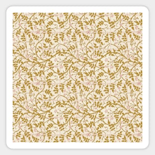 William Morris Jasmine Trellis Pattern Pinks and Golds Magnet